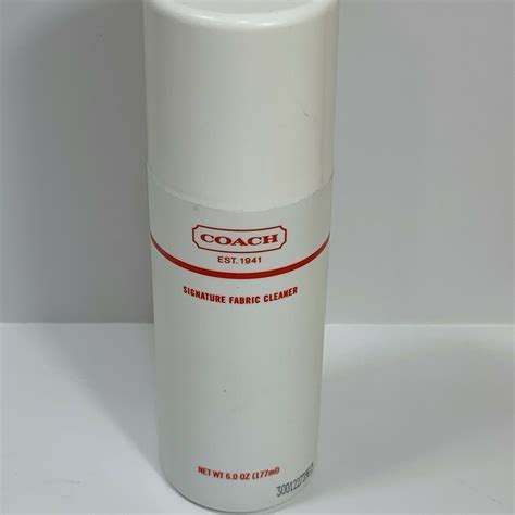 coach signature fabric cleaner